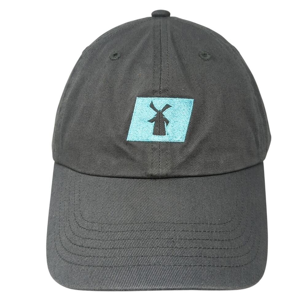 Cheers To The Wiseman Slideback Hat Gray One Size Embroidered Dutch Bros